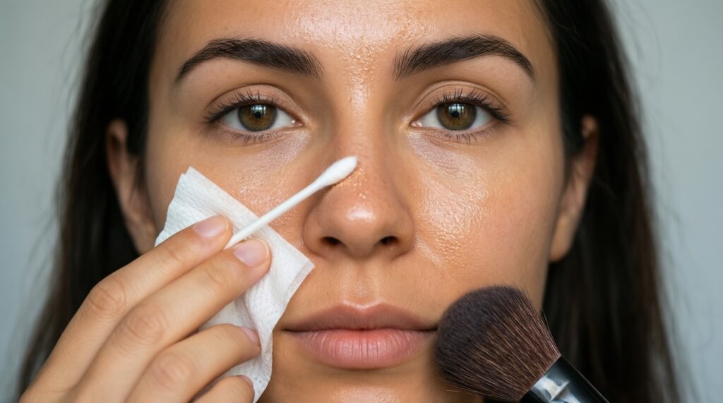 Стойкий макияж: как сделать, чтобы тон и помада держались весь день - иллюстрация