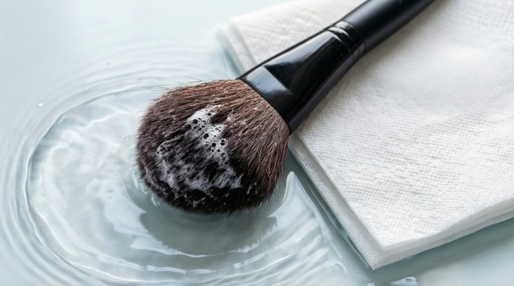 Чистые кисти и спонжи: как часто мыть и чем, чтобы не было высыпаний - иллюстрация