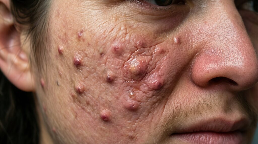 Косметика и акне: ошибки в уходе и макияже, которые усугубляют воспаления - иллюстрация