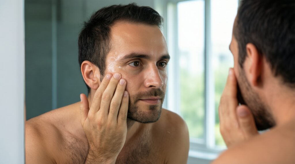 Косметика для мужчин: простая и эффективная база без лишнего - иллюстрация