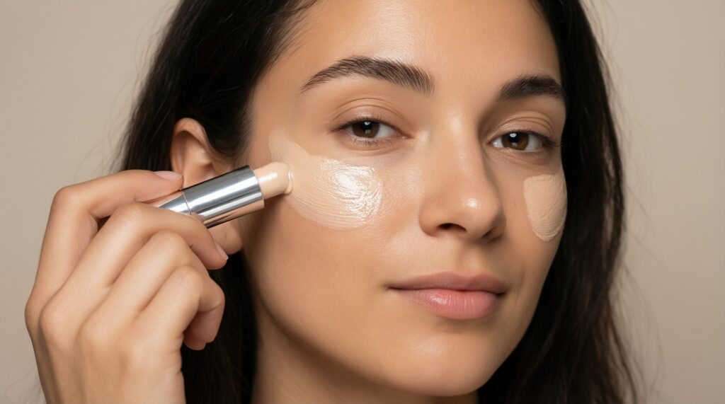 Техника нанесения макияжа для