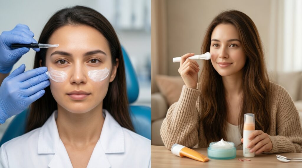 Профессиональные процедуры vs домашний уход: как сочетать и не навредить - иллюстрация