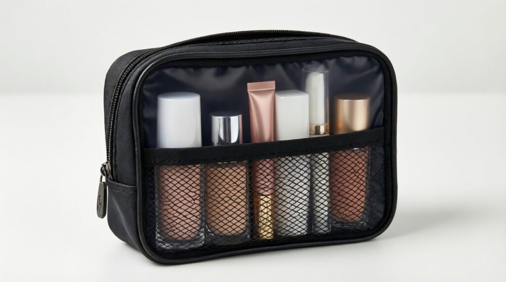 Макияж для начинающих: универсальная косметичка на каждый день - иллюстрация