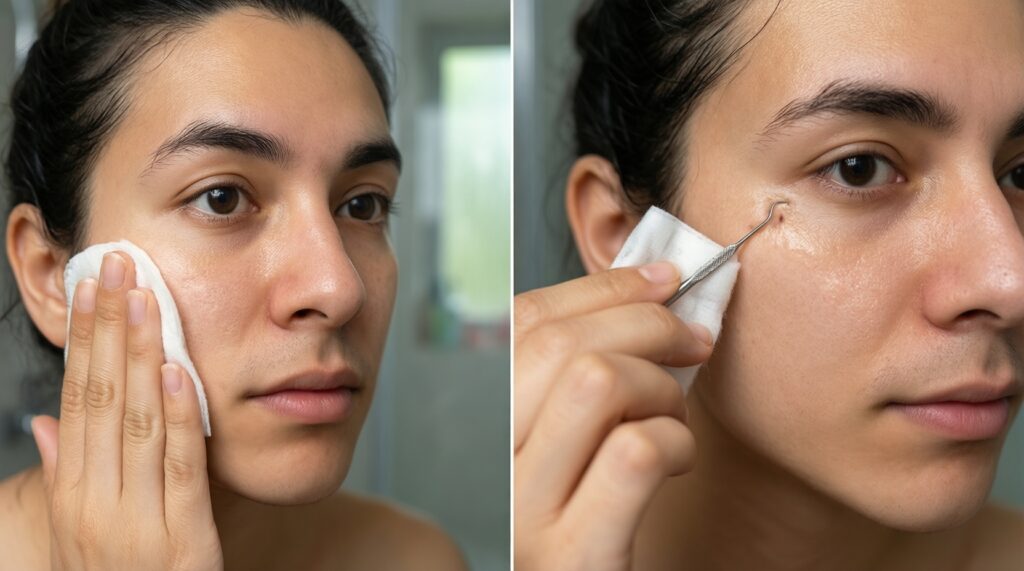 Чистка лица дома: безопасные методы и частые ошибки - иллюстрация