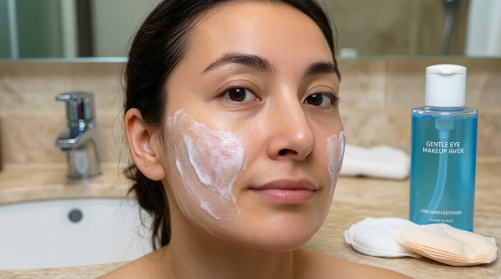 Демакияж без раздражения: лучшие форматы средств и техники - иллюстрация