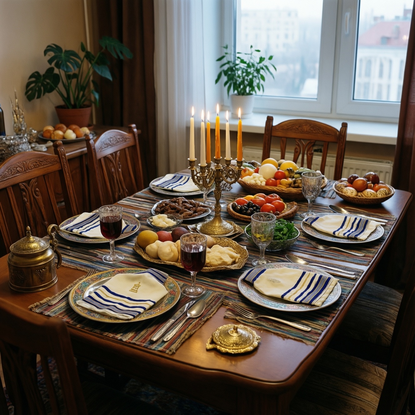 Праздничные блюда еврейского календаря в Москве для Рош а-Шана, Песаха и Хануки