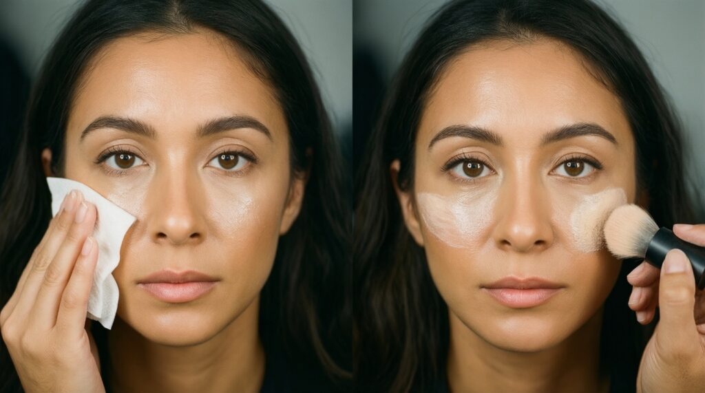 Как собрать идеальный базовый макияж: универсальные продукты и техники - иллюстрация